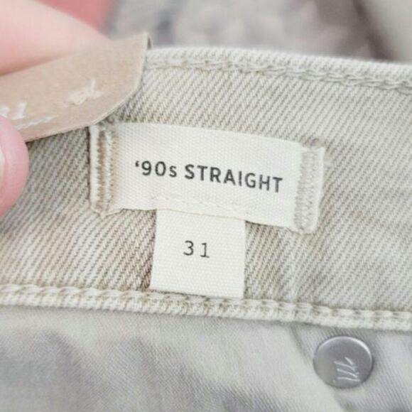 MADEWELL 90'S STRAIGHT JEANS IN DRIFTWOOD, SZ 31 - Picture 10 of 16